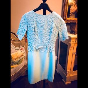 vintage blue dress approx sz 6